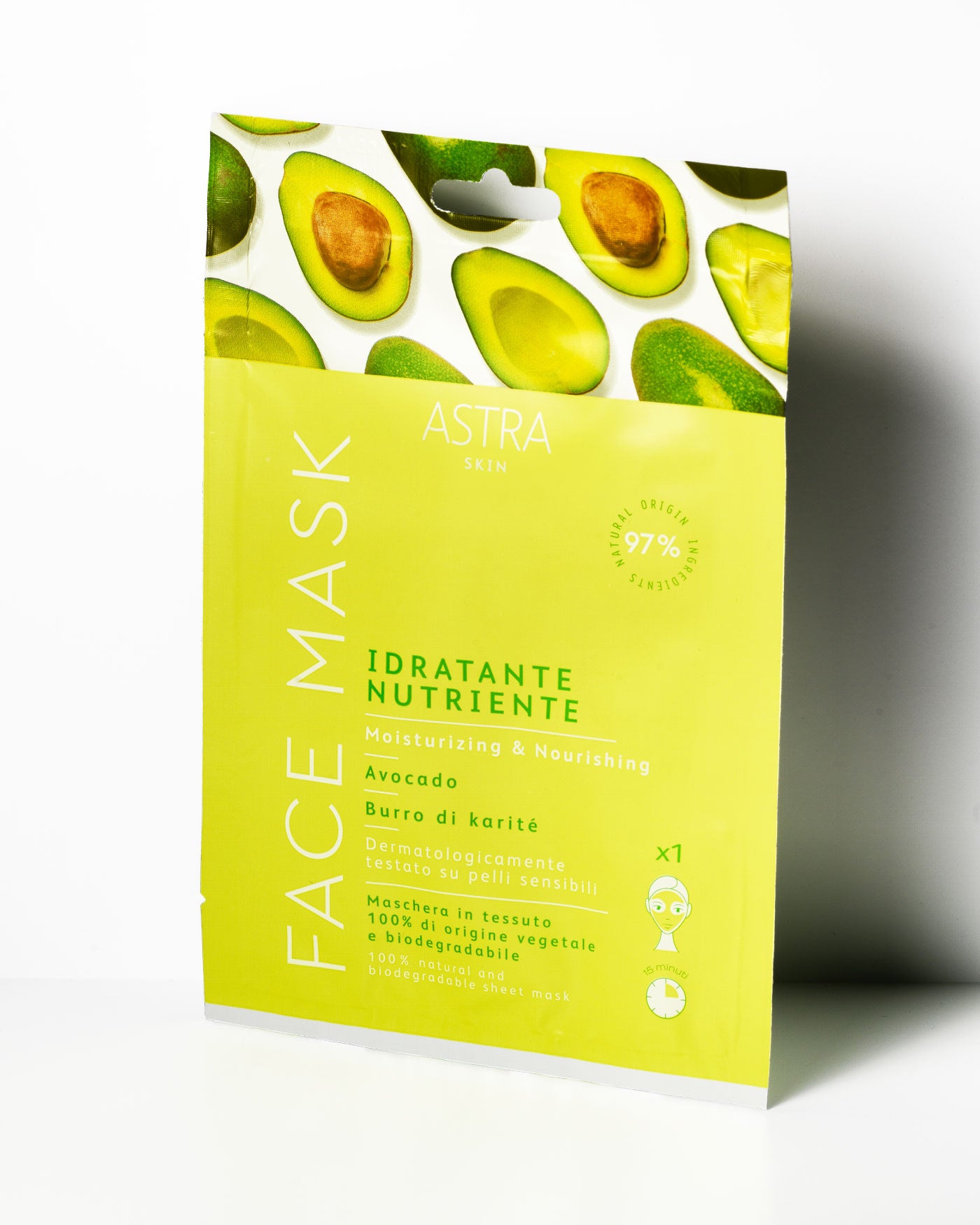 FACE MASK IDRATANTE E NUTRIENTE - Organizer Astra Skin - Astra Make-Up