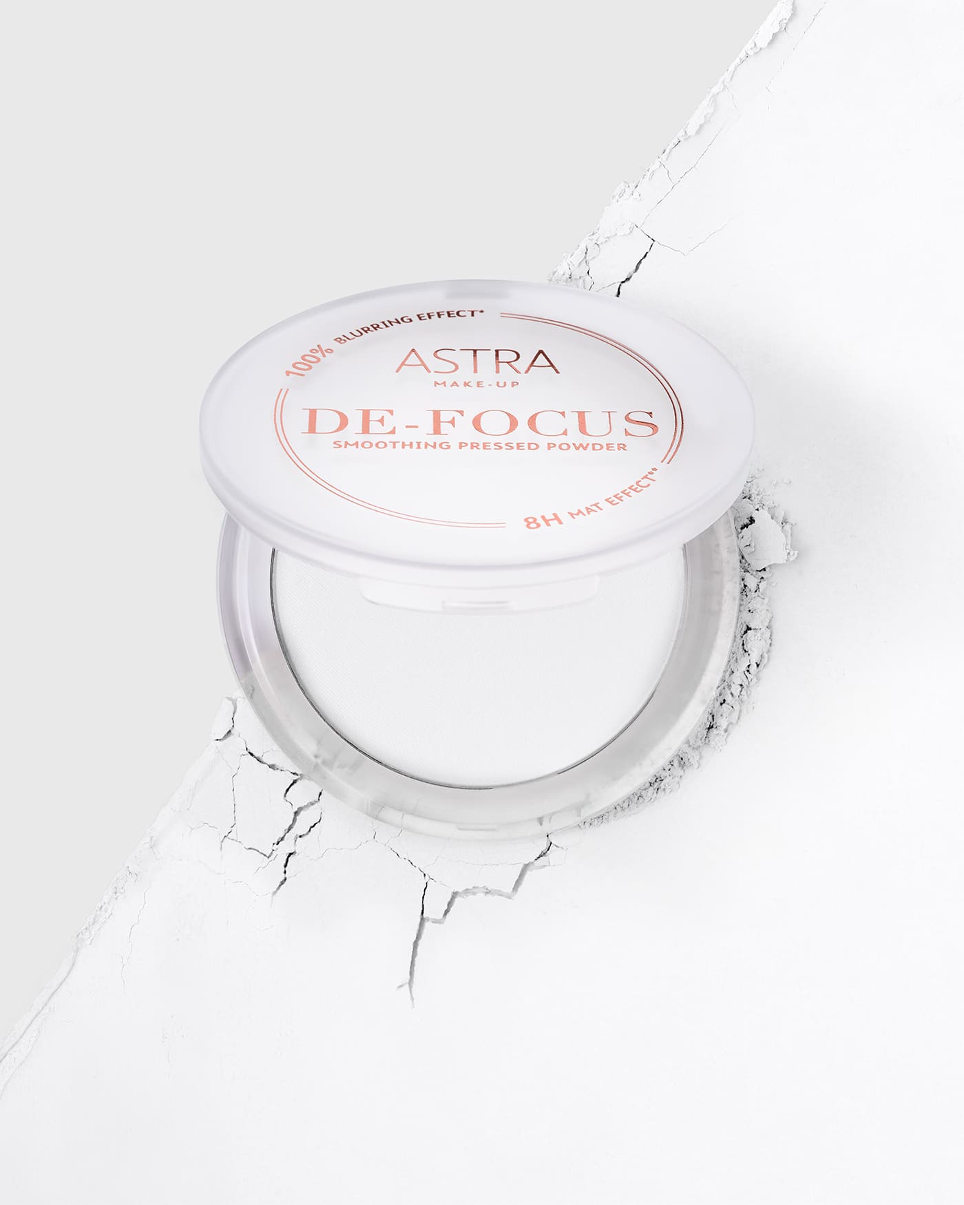 DE-FOCUS SMOOTHING PRESSED POWDER - 01 - Translucent Blur - Astra Make-Up