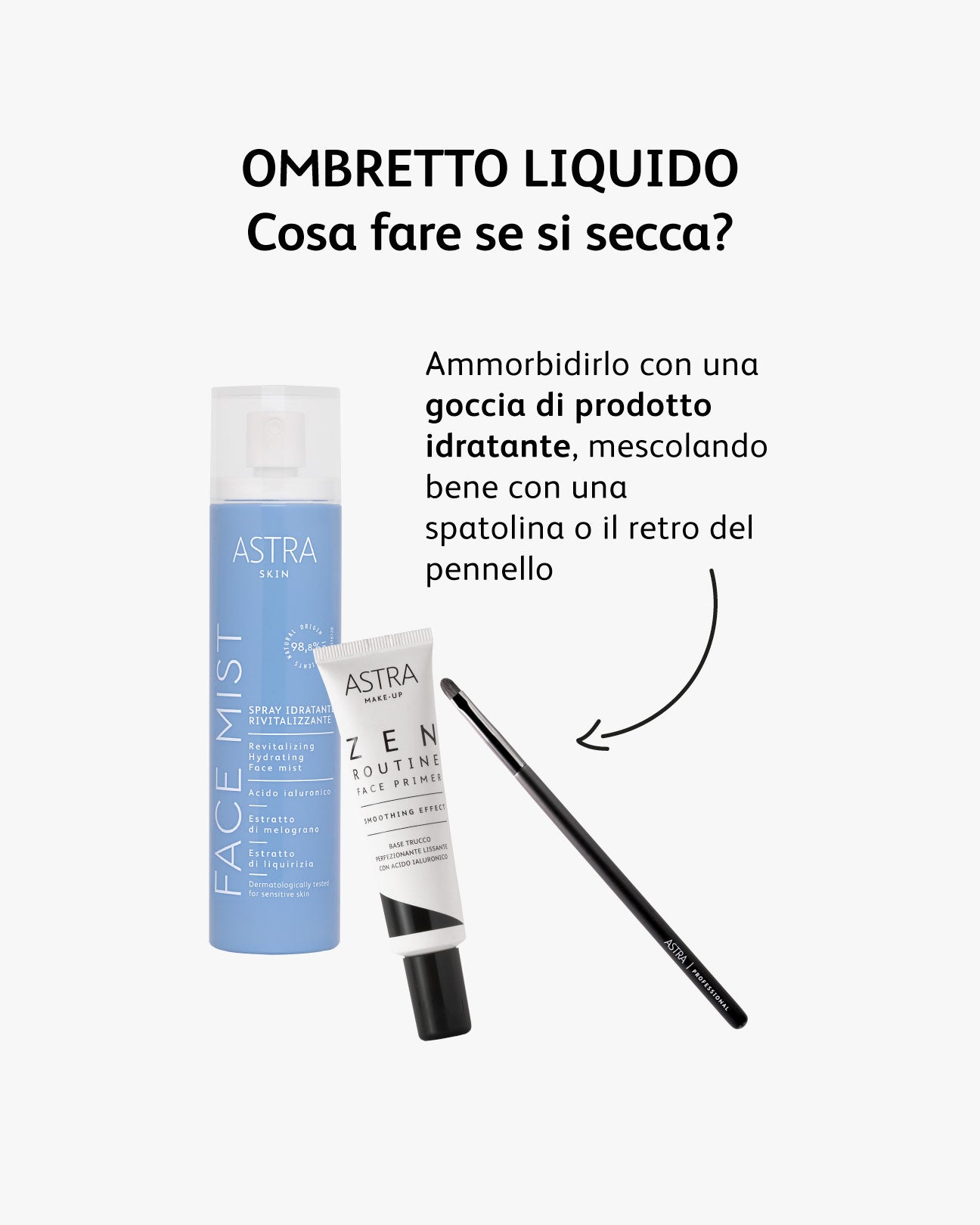 Cosa fare se si secca l'ombretto liquido? - Astra Make-Up