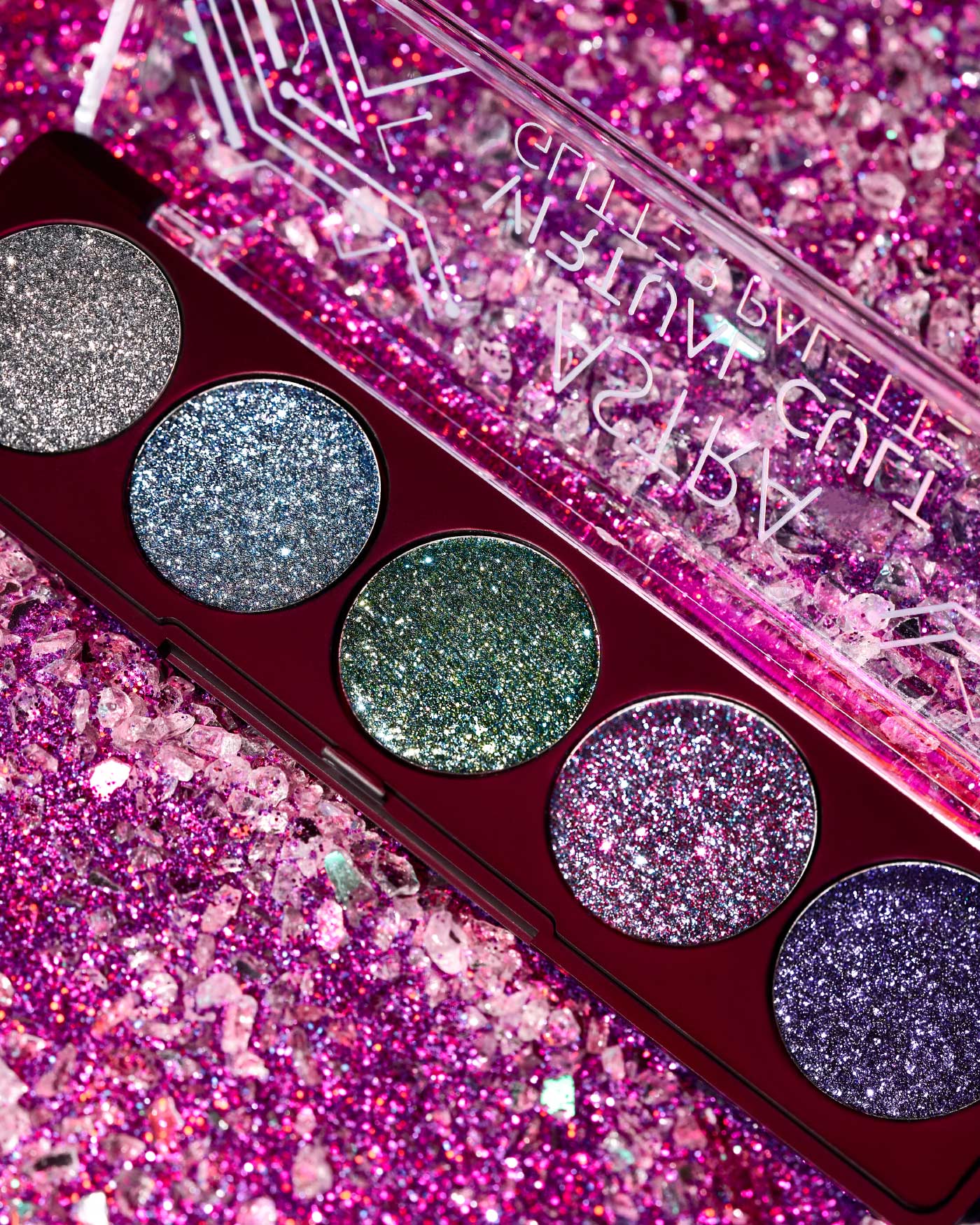 VIRTUAL CULT GLITTER PALETTE - 03 - Bionic Mermaid - Astra Make-Up